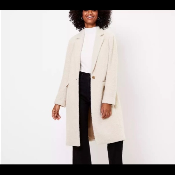 LOFT Jackets & Blazers - Loft cozy herringbone coat soft comfy